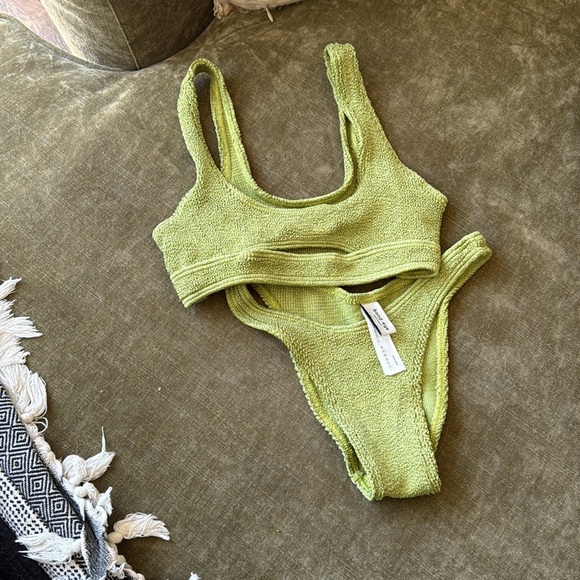 bond-eye Green Textured Bikini Set - Picture 5 of 5